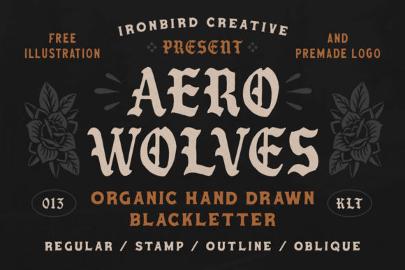 Aero Wolves: A Bold Blackletter Font for Branding