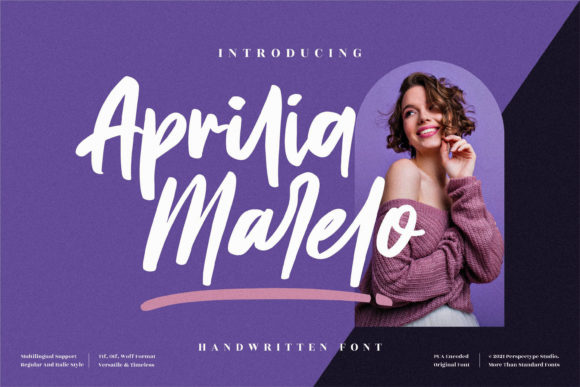 Aprilia Marelo: A Bold Handwritten Font for Web Design