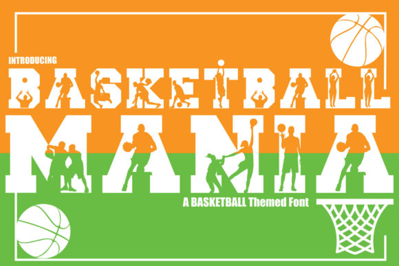 Basketball Mania: A Bold Display Font for Editorial Design