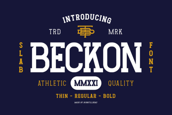 Beckon: A Bold Slab Serif Font for Editorial Impact