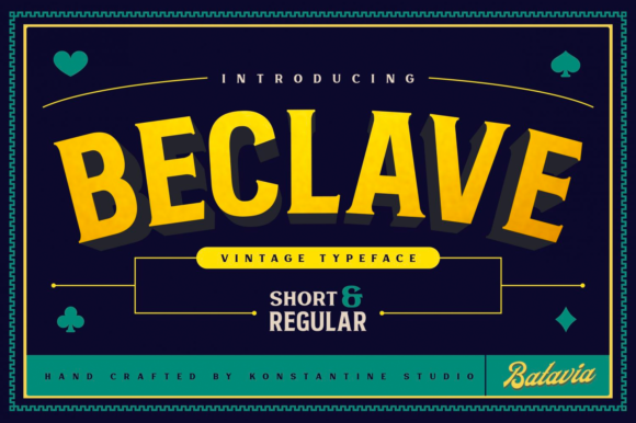 Beclave: A Bold Serif Font for Editorial Design