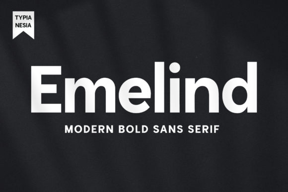 Emelind: A Bold Sans Serif Typeface for Modern Web Design