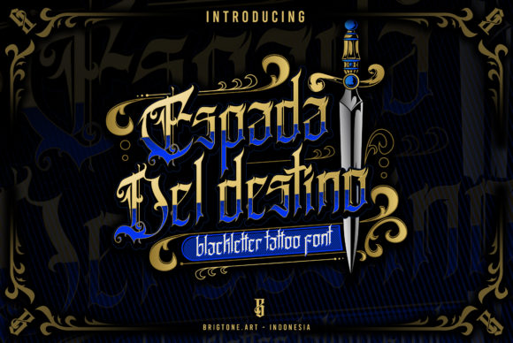 Espada Del Destino: A Bold Blackletter Font for Brands