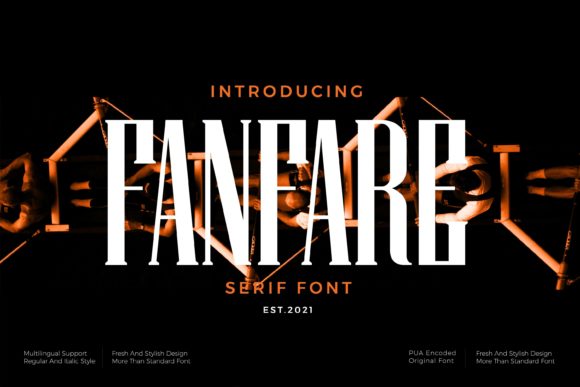 Fanfare: A Bold Serif Font for Branding