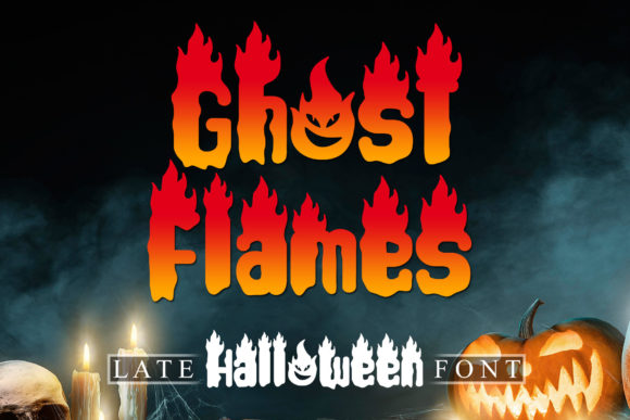 Ghost Flames: A Bold Decorative Font for Branding