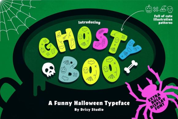 Ghosty Boo: A Playful Display Font for Editorial Design