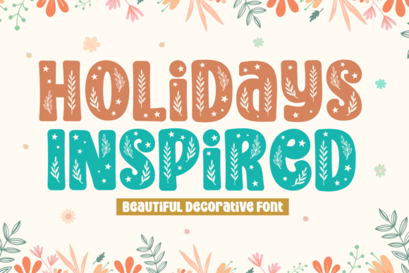 Holidays Inspired: A Bold Decorative Font for Web Design