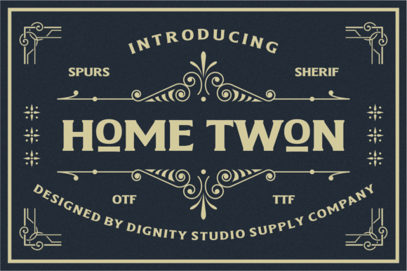 Home Twon: A Bold Serif Typeface for Editorial Design