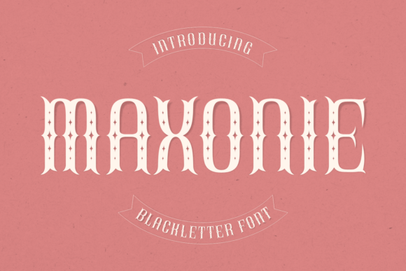 Maxonie Font: Bold Blackletter for Makers