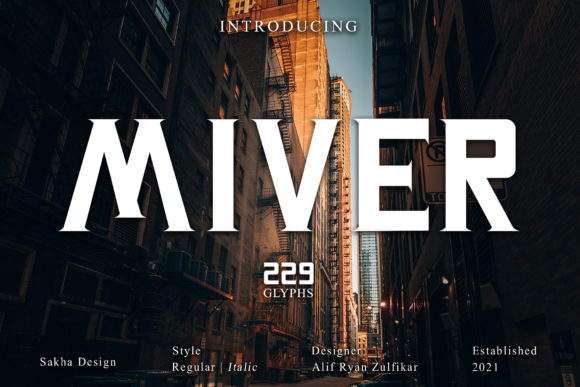 Miver: A Bold Serif Typeface for Editorial Impact
