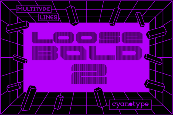 MultiType Lines Loose Bold 2 Typeface