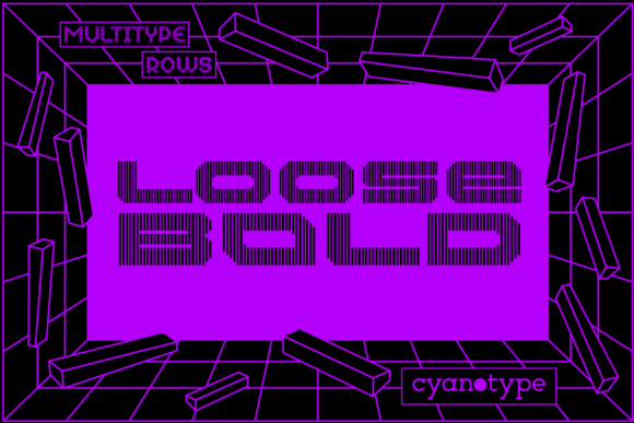 MultiType Lines Loose Bold Font Review