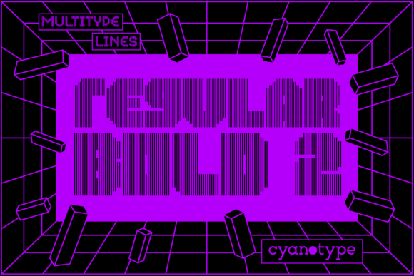 MultiType Lines Regular Bold 2 Font for Bold Campaigns
