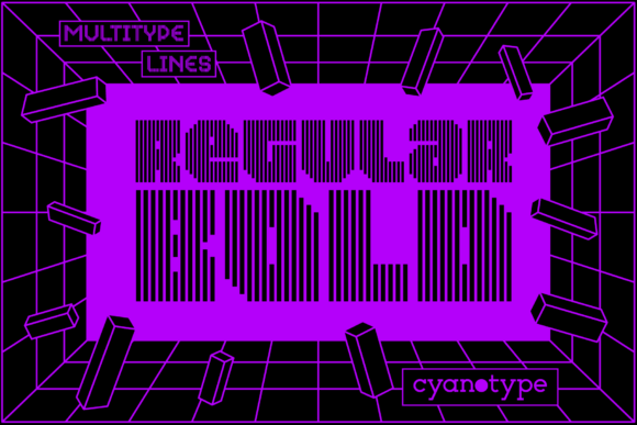 MultiType Lines Regular Bold Font for Web Design