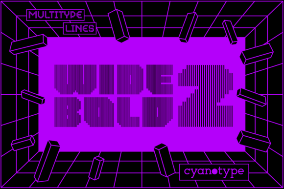 MultiType Lines Wide Bold 2 Font Review