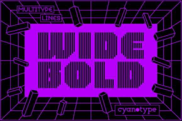 MultiType Lines Wide Bold Font Guide