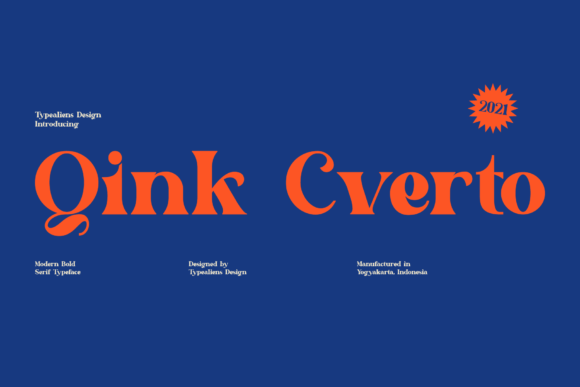 Qink Cverto: A Bold Serif Font for Editorial Design