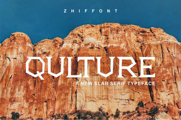 Qulture: A Bold Slab Serif Font for Crafters