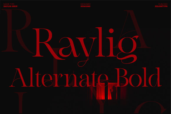 Raylig Alternate Bold: A Serif Font for Branding