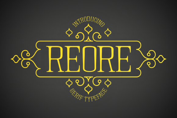 Reore: A Bold Serif Typeface for Modern Branding