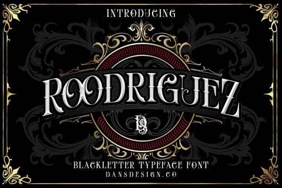 Roodriguez Font: Bold Blackletter for Crafters