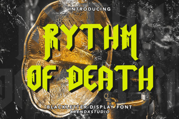 Rythm of Death: A Bold Blackletter Typeface for Designers