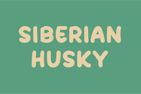 Siberian Husky Font for Bold Marketing