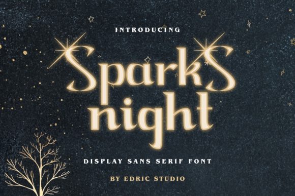 Sparks Night: A Bold Serif Font for Campaigns
