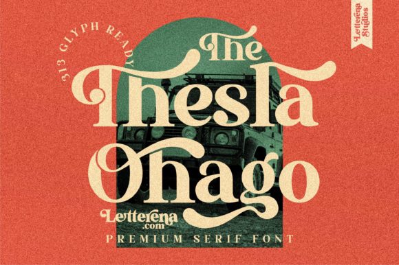 The Thesla Ohago: A Bold Serif Font for Web Design