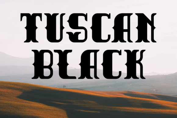 Tuscan Black: A Bold Blackletter Typeface for Editorial Design